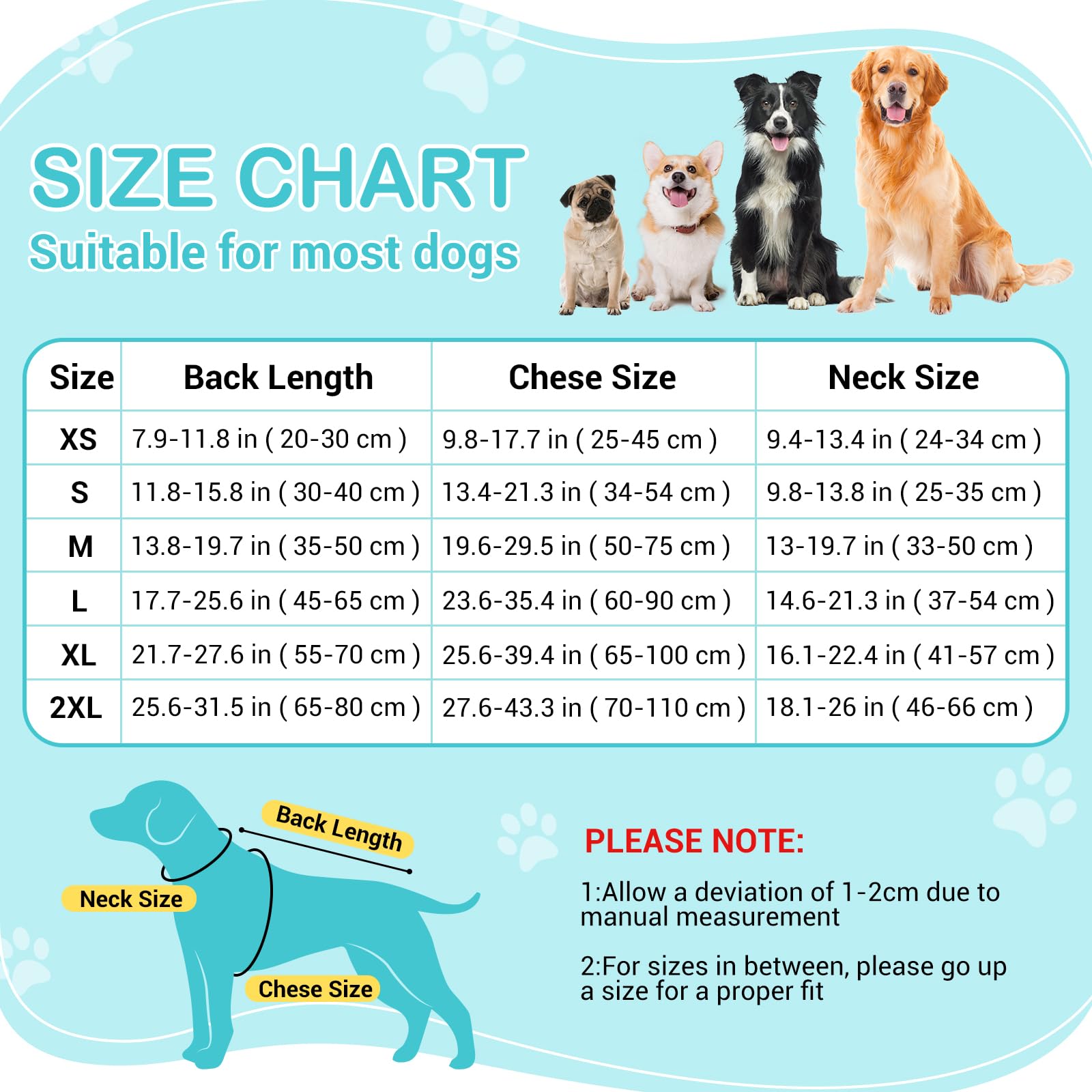 Avont Dog Recovery Suit, Surgery Shirt for Female Spay Male Neuter Skin Conditions, Surgical Onesie Bodysuit Prevent Licking Dog E Collar Cone Alternative -Duck (M)