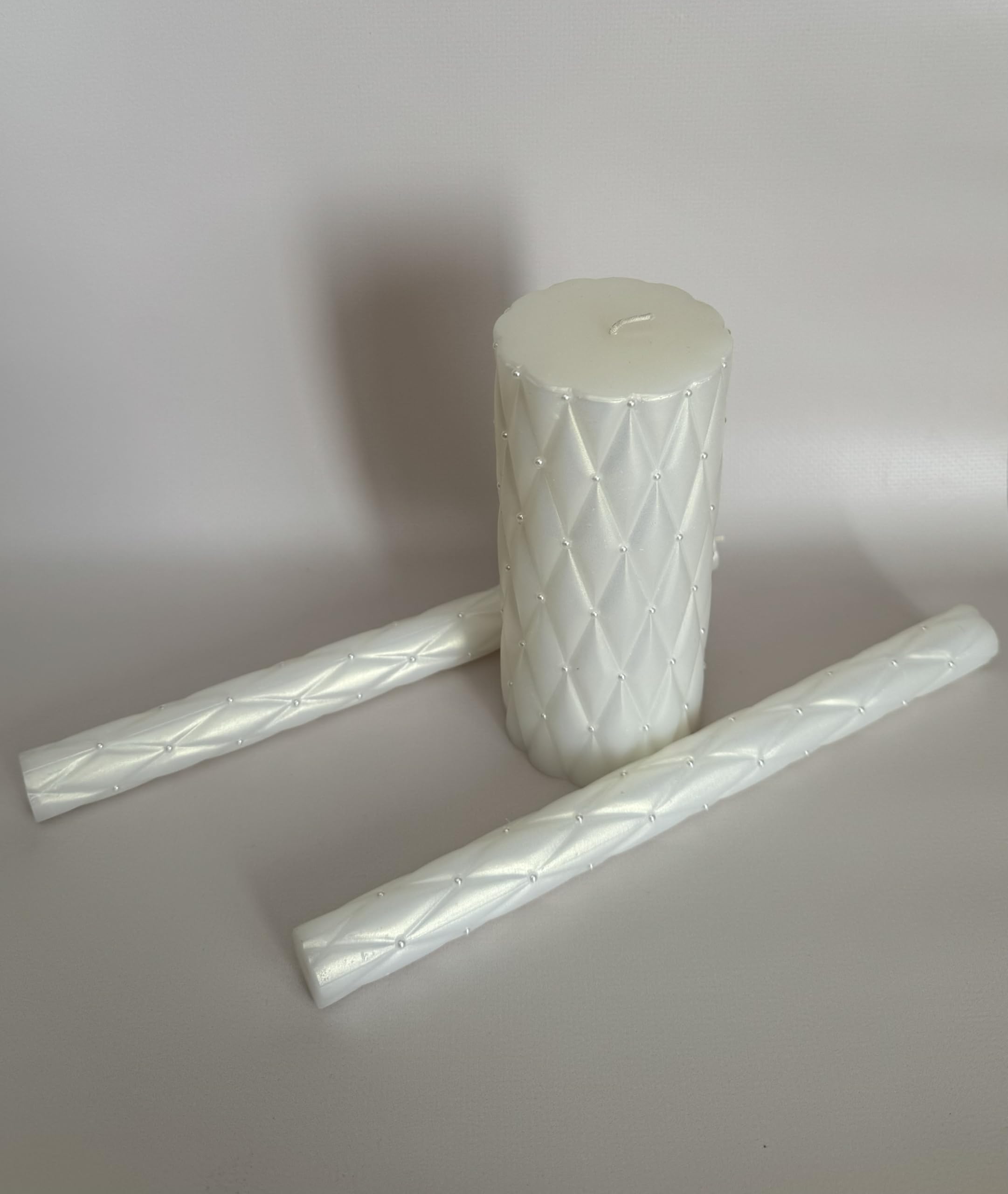 Magik Life Unity Candle Set for Wedding - Wedding Unity Set for Reception and Ceremony - Candle Sets - 6 Inch Pillar and 2 * 10 Inch Tapers