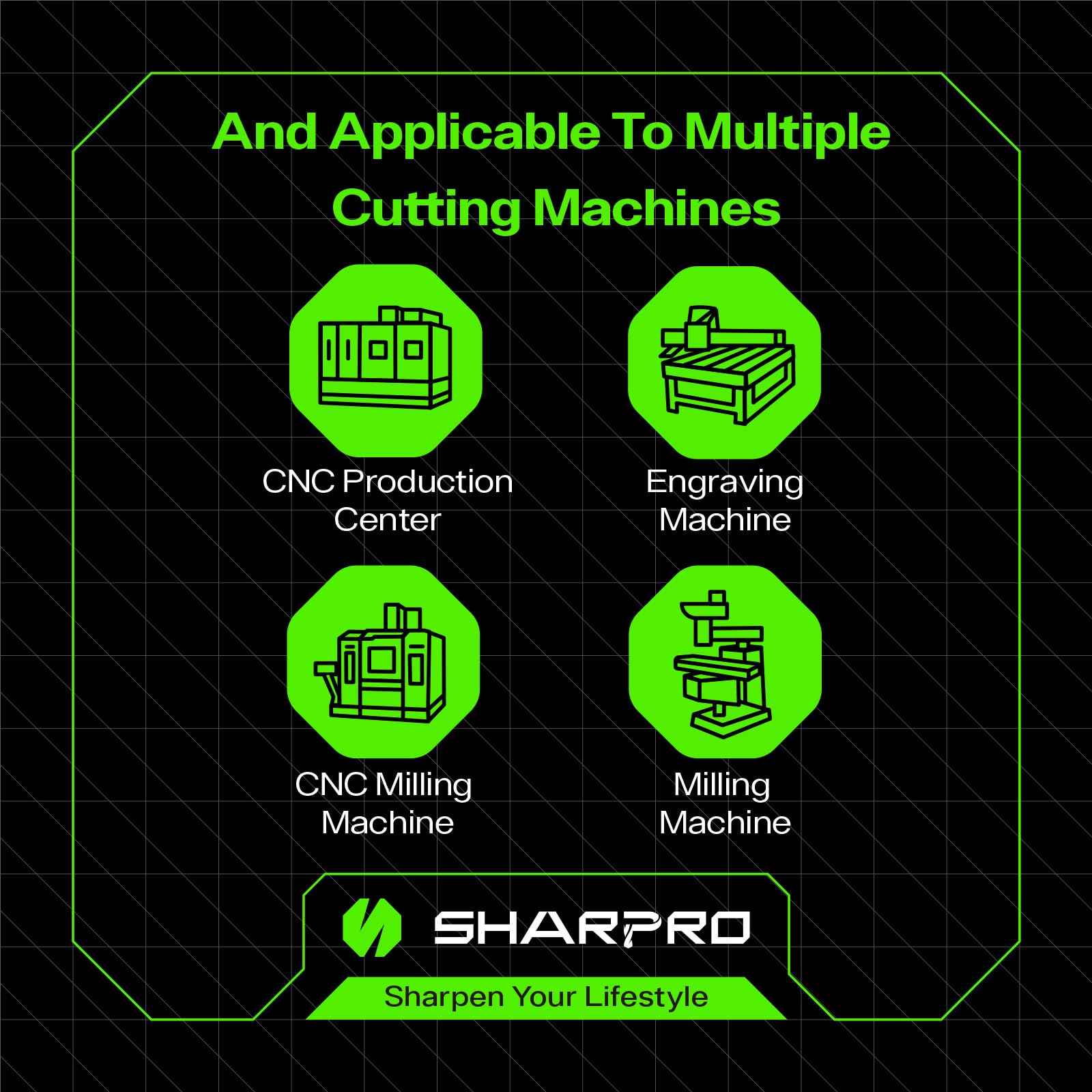 SHARPRO Chamfer End Mill V Groove O Flute Spiral Router Bit 30 Degree 1/4 Inch Shank CNC Carbide V-bit for Engraving and Chamfering Lettering, Ideal for Wood, Plywood, MDF, PVC and Acrylic