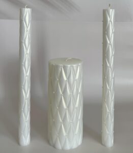 magik life unity candle set for wedding - wedding unity set for reception and ceremony - candle sets - 6 inch pillar and 2 * 10 inch tapers