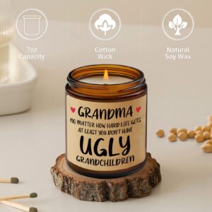 Niyewsor Grandma Gifts, Grandma Birthday Gifts, Candle for Grandma, Christmas Gifts for Grandma, Funny Grandma Gift from Granddaughter Grandson, Grandparents Day Gifts for Grandma