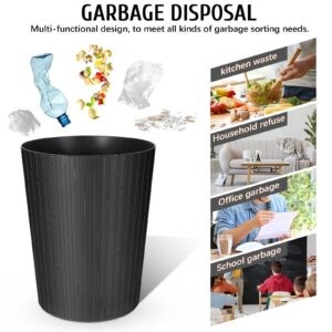 HEALLILY Small Trash Can Wastebasket Garbage Can Container Bins for Bathrooms, Laundry Room, Kitchens, Offices, Kids Rooms, Dorms