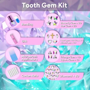 Luretrap Y2K Trendy 30 Pieces Crystal Tooth Gem Kit - Unleash Your Sparkly Smile