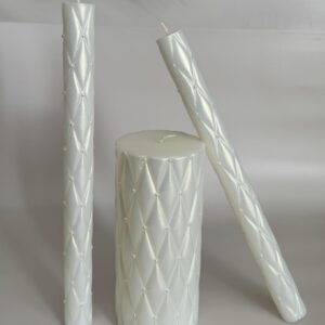 Magik Life Unity Candle Set for Wedding - Wedding Unity Set for Reception and Ceremony - Candle Sets - 6 Inch Pillar and 2 * 10 Inch Tapers