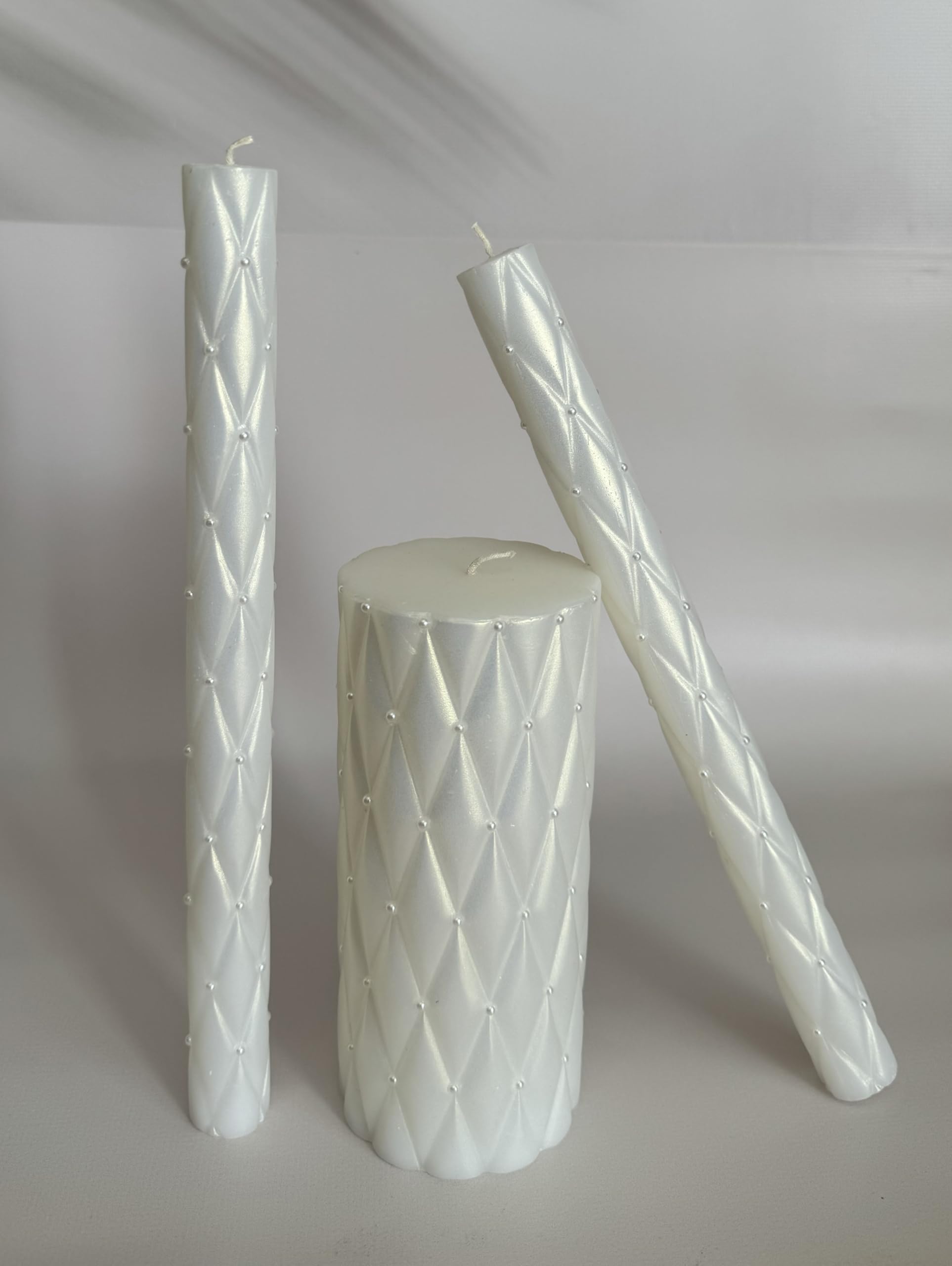 Magik Life Unity Candle Set for Wedding - Wedding Unity Set for Reception and Ceremony - Candle Sets - 6 Inch Pillar and 2 * 10 Inch Tapers