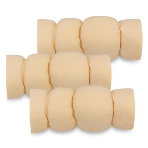 Premium Beef Cheek Rolls for Dogs 5-7" - (3-Pack) Long Lasting, Safe & Natural Rawhide Alternative Chews, Ideal for Large Dogs & Aggressive Chewers, Supports Dental Health & Digestion