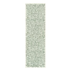 Lahome Botanical Boho Runner Rug, Soft Green Kitchen Runner Rugs Non Skid, Washable Leaf Carpet Runner for Hallway 8ft, Non Shedding Modern Rug for Entryway Porch (2'5''x8', Green)