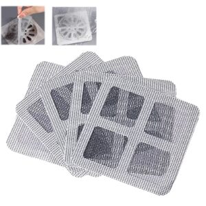 drain mesh cover - drain mesh stickers - 2024 new strong adhesive drain cover hair collector,shower drain hair catcher mesh stickers, bathtub, kitchen, sink, for human and pet hair (50 pcs)