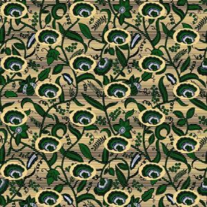 Generic Polyester African Wax Prints Fabrics/Cotton Blend African Wax Print - Green, Ivory-Cream,White,Dark-Blue,Black - Sell by 6 Yards-for Men and Women- for Dresses and Shirt