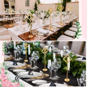 Lineshading 30 Pcs Wood Table Numbers for Wedding Reception Gold Wedding Seat Numbers with Holder Base Table Numbers 1-30 Rustic Table Number Stands for Wedding Party Restaurant Event Catering