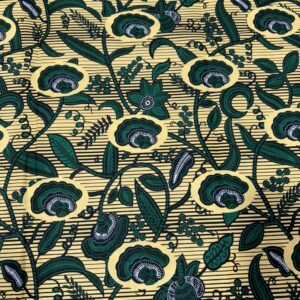 Generic Polyester African Wax Prints Fabrics/Cotton Blend African Wax Print - Green, Ivory-Cream,White,Dark-Blue,Black - Sell by 6 Yards-for Men and Women- for Dresses and Shirt