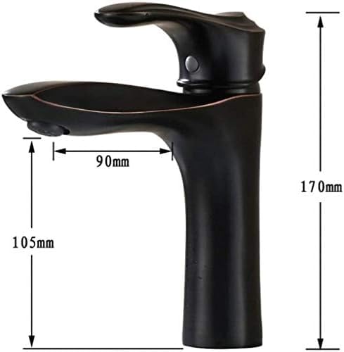 Kitchen Taps Faucet Fashion Style Bathroom Sink Faucet Cold and Hot Water Taps Black Single Lever Bath Mixer Deck Mounted Ship Sink Faucet