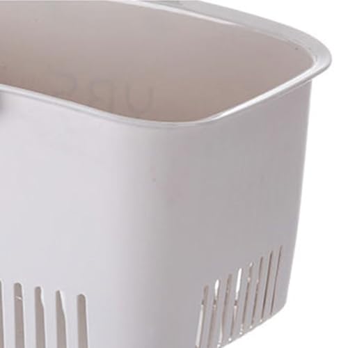 Plastic Storage Basket with Handle, Portable Storage Tote Holder Shower Caddy Tote Organizer for Bathroom Kitchen Office Dorm