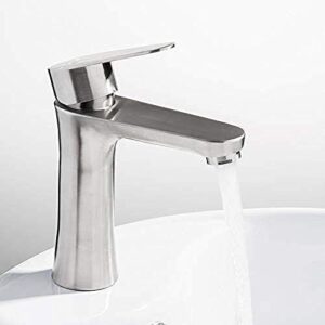 kitchen taps 304 stainless steel brushed bathroom basin faucet sink mixer taps vanity hot and cold water mixer bath faucets