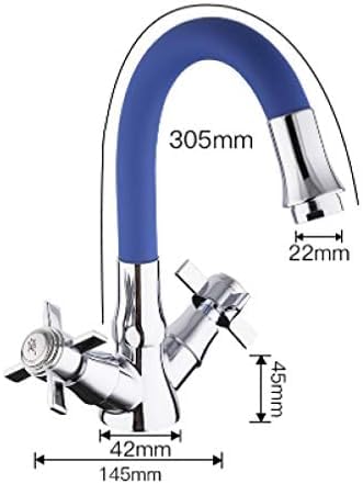 TECKI Kitchen Taps Basin Faucet Zinc Alloy Deck Mounted Bath Taps Faucet Mixer Bathroom Sink Faucet Water Sink Tap Bathroom Faucet