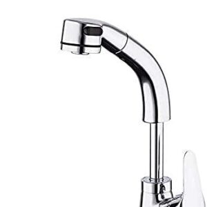 TECKI Kitchen Taps Kitchen Tap Faucet Brass Pull Out Sink Faucet Bathroom Sink Taps 2 Ways Water Outlet for Washing Cold Hot Water Bath Mixer