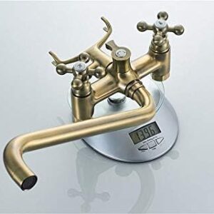 Kitchen Taps Bathtub Faucets Telephone Style Dual Handle Mixer Taps Bathroom Bath Outlet Nozzle Shower Faucet With Hand Shower