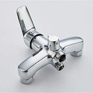 Kitchen Taps 1 Set Bathtub Faucets Chrome Brass Cold and Hot Water Mixer Chrome Finished Tap Shower Bathtub Faucet Single Handle