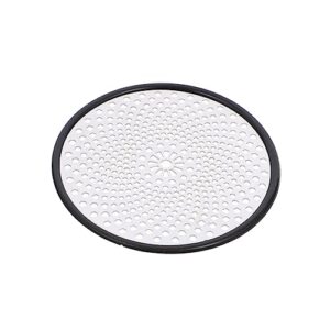 fpvawkbl stainless steel floor drain cover hair sink kitchen sink strainer shower drain cover sink drain cover bathtub drain protector stainless hair catcher bathroom drain covers filter, silverx5pcs