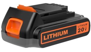 bull-tech 20 volt max 2.0ah lithium black and decker 20v battery,compatible with all power 20v black and decker power+ tools