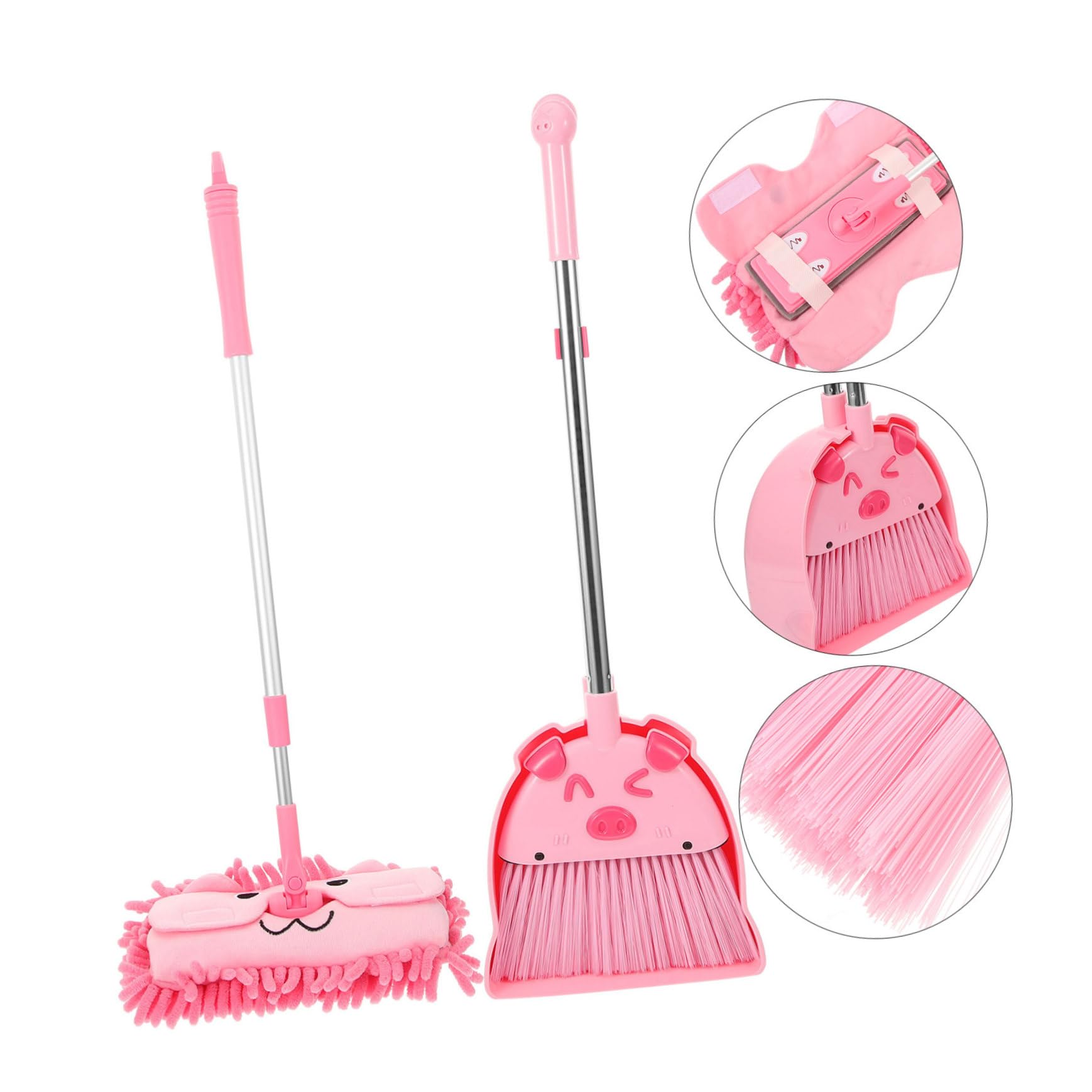 Beaupretty 1 Set Children's Broom and Dustpan Accessories Cleaning Accessories Small Broom Prop Small Dustpan Home Kid's Broom Children Dustpan Household Cleaning Tool Kid Mop