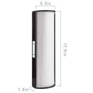 Popurure TPP440F Filter Replacement Compatible with Therapure TPP440 Air Purifier, also fit Models TPP540 TPP640 and TPP640S, with 2 True HEPA （H13）Filter