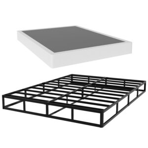 yormdmo 7 inch queen box spring, high profile queen size box spring only, sturdy metal frame mattress foundtion, easy assembly, noise-free