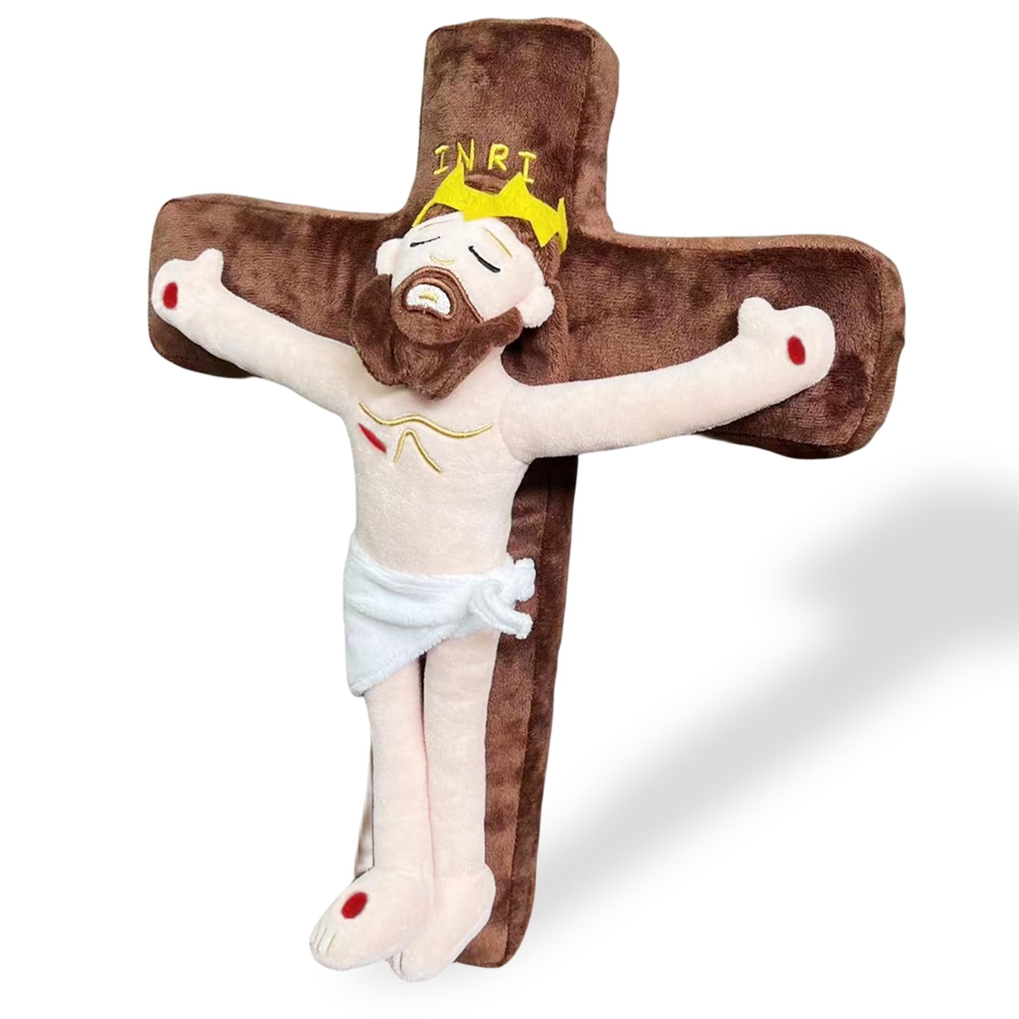 Yickoon 15inch Jesus Plush Doll Jesus Stuffed Doll Christ Religious Toys Easter Jesus Plushie for Kids Adults Christian