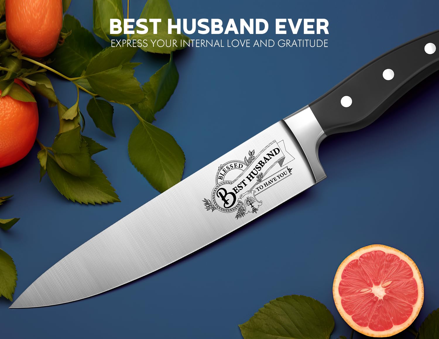 ASETY Husband Gifts, Gifts for Men Him Husband, Birthday Gift, Special Occasions, Gift for Husband from Wife, Best Husband Ever Knife Cooking Gifts