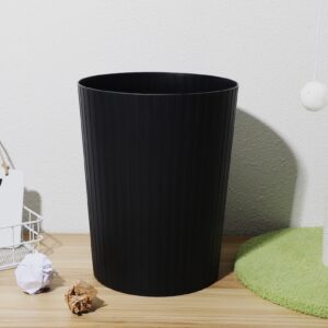 Small Trash Can: 1.8 Gallons Bathroom Wastebasket - 10.41×8.02×6.59in Plastic Garbage Can for Under Desk Bedroom Living Room