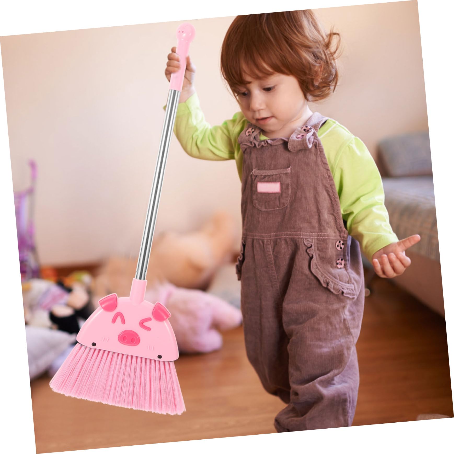 Beaupretty 1 Set Children's Broom and Dustpan Accessories Cleaning Accessories Small Broom Prop Small Dustpan Home Kid's Broom Children Dustpan Household Cleaning Tool Kid Mop