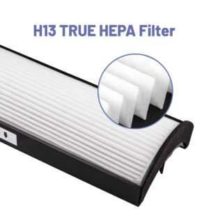 Popurure TPP440F Filter Replacement Compatible with Therapure TPP440 Air Purifier, also fit Models TPP540 TPP640 and TPP640S, with 2 True HEPA （H13）Filter