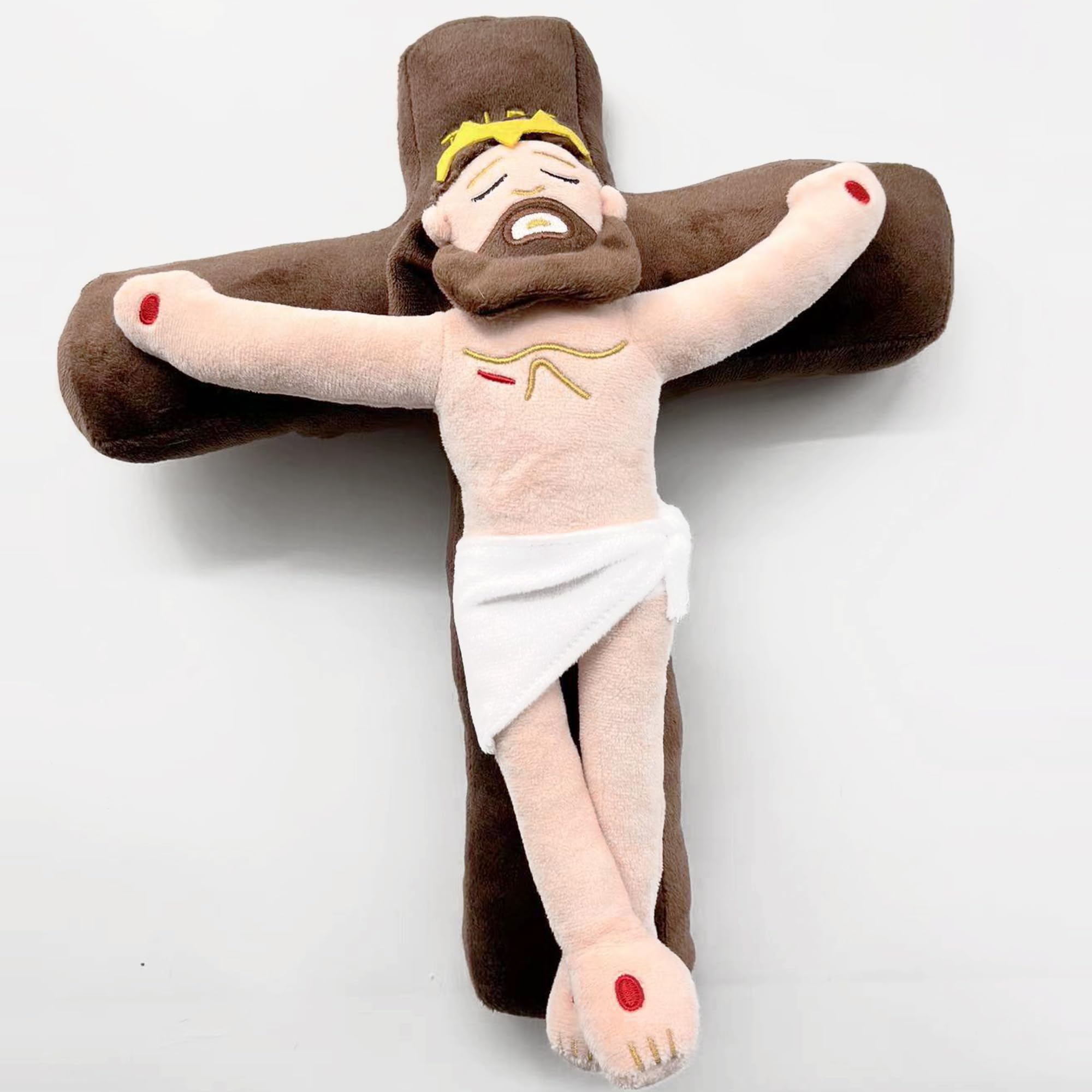 Yickoon 15inch Jesus Plush Doll Jesus Stuffed Doll Christ Religious Toys Easter Jesus Plushie for Kids Adults Christian