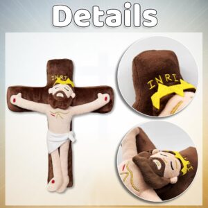 Yickoon 15inch Jesus Plush Doll Jesus Stuffed Doll Christ Religious Toys Easter Jesus Plushie for Kids Adults Christian