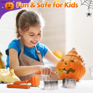 ZIZZ Pumpkin Carving Kits for Halloween: 28pcs Stainless Steel Pumpkin Carving Tools Sets for Halloween DIY Lanterns Craft Party Decoration Gifts for Teen Kids Adults & Beginner