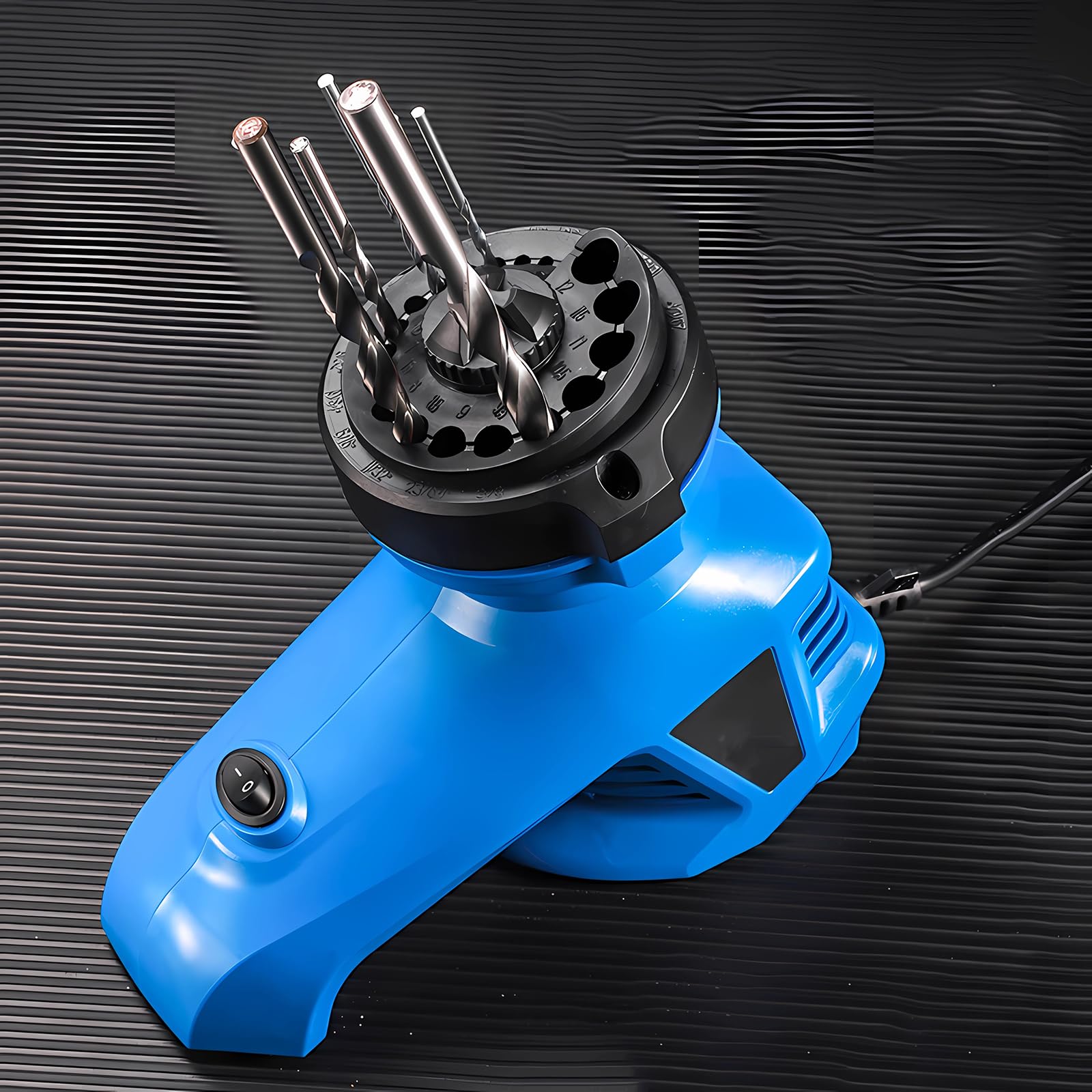 Drill Bit Sharpener,Drill Bit Sharpener For All Bits(1/8''- 15/32''), Twist Drill Bit Sharpener Grinder, Portable Home Use Drill Bit Sharpener Machine, 130° Standard Drill Bits (1PCS)