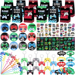 anphile video game party favors for kids, video game birthday party supplies gifts pinata for birthday kids age 3-5, 6-8, video game party favors bags treat bags for graduation, birthday