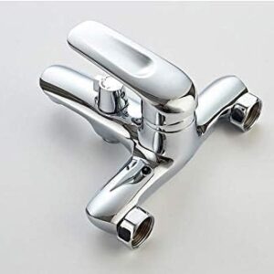 Kitchen Taps Shower Faucet Wall Mounted Antique Brass Polished Bathtub Faucet With Hand Shower Bathroom Bath Shower Faucets