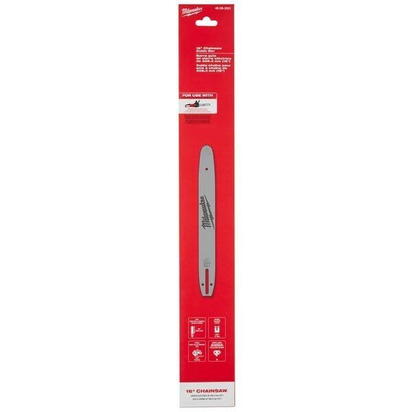 Gerrit for Milwaukee Tool 48-09-3001 Guide Bar For Use With M18 Fuel 16 In Chain Saw