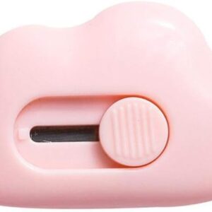 Pink Cloud Portable Box Cutter,Retractable Art Cutter Utility Knife,Cloud Shaped Kawaii Letter Opener,School Stationery Cute Paper Cutter for Packages,Letters and Cardboard Boxes Opening, Accessories