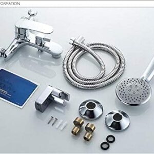 Kitchen Taps Bathtub Faucets Wall Deck Mounted Bathroom Shower Faucet Set Rainfall Bathtub Shower Mixer Bath With Shower Hand