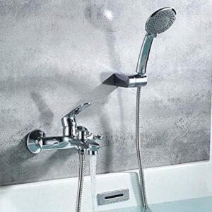 Kitchen Taps Bathtub Faucets Wall Deck Mounted Bathroom Shower Faucet Set Rainfall Bathtub Shower Mixer Bath With Shower Hand