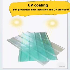 Anti-Uv Greenhouse Panels,Roof Panels 1/3/4/6/8/10 Pcs,Heat-Insulating Roofing Sheet for Greenhouse Canopy Carport Panel,Resistant, Versatile and Durable Clear Roof Sheet (35x91in,10 Pcs)