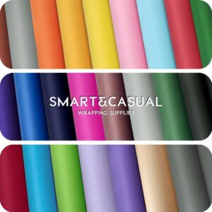 SMART&CASUAL 15" x 450" (37.5') Kraft Paper Roll for Art Craft Supplies Gift Wrapping Moving Packing Kids Painting Drawing Paint Easel Poster Chart Paper (White, 15"W x 450"L (37.5'))