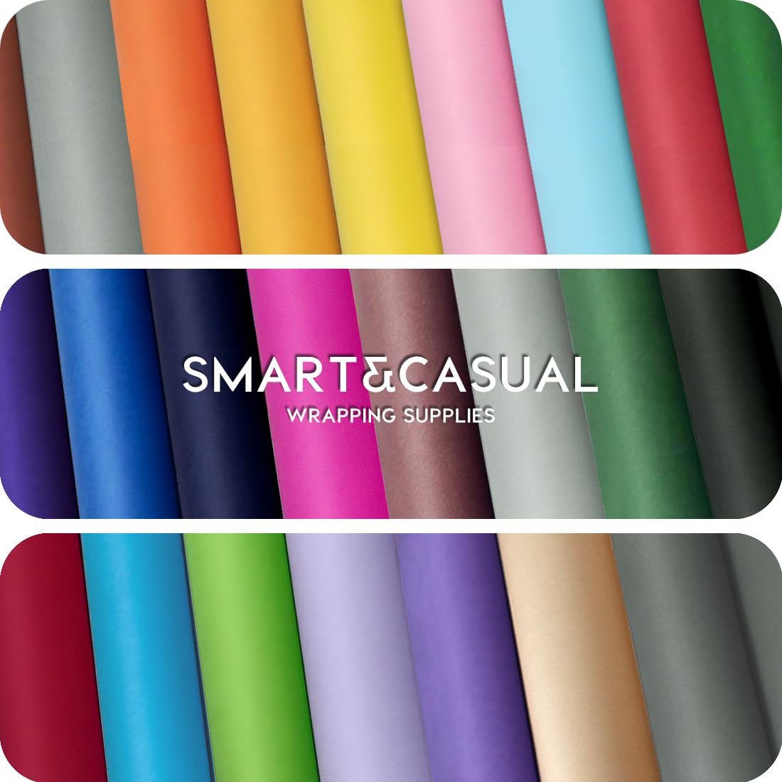 SMART&CASUAL 15" x 450" (37.5') Kraft Paper Roll for Art Craft Supplies Gift Wrapping Moving Packing Kids Painting Drawing Paint Easel Poster Chart Paper (White, 15"W x 450"L (37.5'))