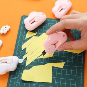 Pink Cloud Portable Box Cutter,Retractable Art Cutter Utility Knife,Cloud Shaped Kawaii Letter Opener,School Stationery Cute Paper Cutter for Packages,Letters and Cardboard Boxes Opening, Accessories