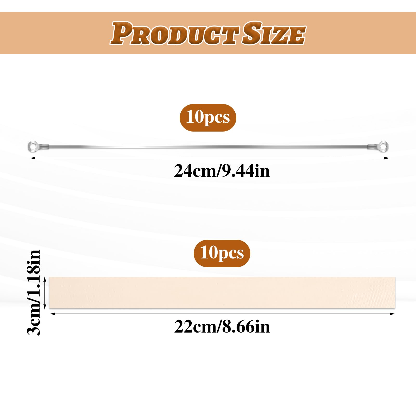 10 Pieces Heat Sealer Replacement Strip 8 inch Impulse Sealer Replacement Parts Element Grip 8 Inch Heat Seal Strips Replacement Elements Impulse Sealer Repair Kits, 200mmx2mm