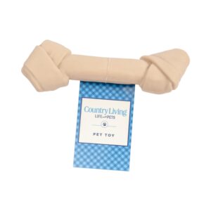 country living vegan nylon chew dog bone: durable rawhide-shaped toy for dogs ideal for chewing, dental support, and long-lasting play, perfect for aggressive chewers (small)