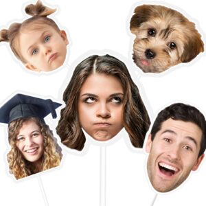 big a head on stick custom cardboard cutout personalized head cutouts fans customized face photo pictures cut out for bachelorette party birthdays graduatation 3pcs different head