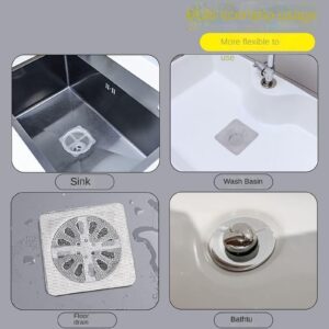 Drain Mesh Cover - Floor Drain Sticker, Disposable Shower Drain Cover Hair Catcher Shower Drain Mesh Stickers, Bathroom, Laundry, Bathtub, Kitchen, Sink, for Human and Pet Hair (30 Pcs)